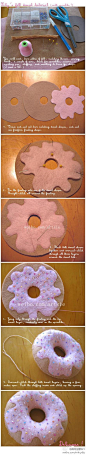 甜甜圈，想吃么？ >>>更多有趣内容，请关注@美好创意DIY