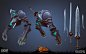 Battle Chasers Nightwar War Golem and Blade Fiend, OMNOM! workshop : Battle Chasers: Nightwar is a turn-based RPG developed by Airship Syndicate and published by THQ Nordic. 
https://www.battlechasers.com

What a dream come true for a lot of us here at OM