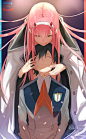 Anime 1000x1615 Darling in the FranXX Zero Two (Darling in the FranXX) Code:016 (Hiro)  pink hair