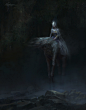 Rider from the ghostdom, rowena wang : A personal practice inspired by Zdzislaw Beksinski and a few others.