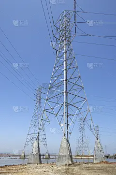 旧金山湾上空的电缆塔和电线_5188827949