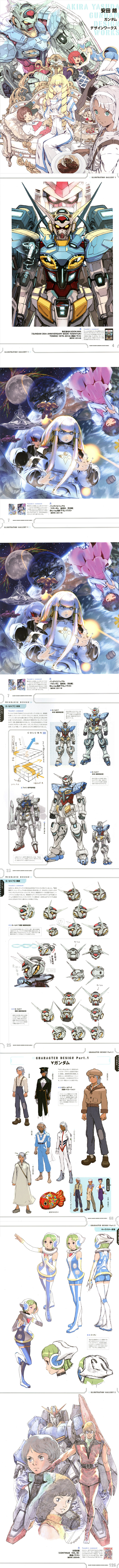 原画设定集 安田朗 高达设定集 机甲设定...