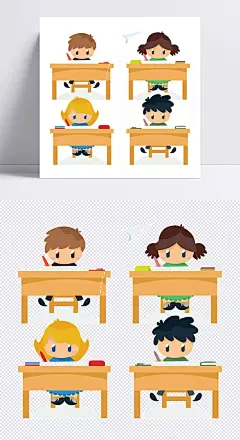 课桌上写字的学生小孩免抠png透明素材|PS海报素材,儿童节,儿童人物,儿童玩耍,卡通人物,卡通小孩子,可爱儿童,可爱小孩子,男孩,矢量图,图片,玩耍,玩耍卡通