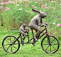 兔双人自行车园林雕塑兔子环法自行车赛自行车兔子...： 
