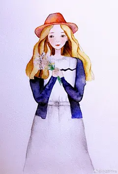 不停的画@插画控 @插画日记 @手绘插画 @手绘插画教程 #水彩教程##手绘##水彩# 2大连·千山路商业街公交站 ​​​​