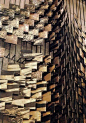 Michio Ihara. Wall sculpture:  International Christian U., Science Bldg., Tokyo: 