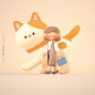 3D illustration cartoon Character Character design  cinema 4d Mascot