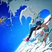 Anime 1700x975 sky clouds surfers airplane bikini top shorts anime girls