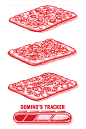 Domino's Pizza Box Illustrations by Steven Noble : Dominoes Pizza illustrations created by Steven Noble