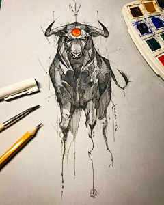 疯客采集到绘画-针管笔