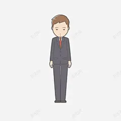 卡通人物男士低头闭眼表情 设计图片 免费下载 页面网页 平面电商 创意素材