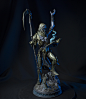 Luthumos, Lord of the Dead - Statue, Alvaro Ribeiro : This is Luthumos, a characters that I created and sculpted for my online course, focused on collectibles. My main inspiration was the Court of the Dead series, from Sideshow Collectibles. 
I decided to