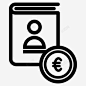 用户付款簿联系人欧元图标 免费下载 页面网页 平面电商 创意素材