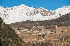 Vald在pejo resort view from cogori, Trentino Italy报