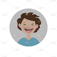 笑表情符号。爆笑表情图标。