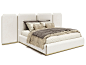 Bed with upholstered headboard ORION XL | Bed by Capital Collection