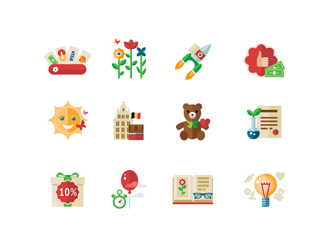 Icon set for present...