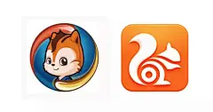UC松鼠

据UC公司方面介绍，松鼠是世界上跑得最快的小动物，因此松鼠的基本图案寓意UC浏览器的“极速”特点，上网速度快且轻巧；抽象化的松鼠图案由数块形状不一的七巧板拼接而成，寓意UC浏览器的“智能”特点，可随浏览器用户需求而变。