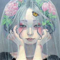 肖姗泓采集到日本插画家 平野実穂(Miho Hirano) 绘画作品