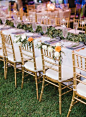 金色竹节椅在婚礼上的使用 : 采用竹节椅作为婚礼仪式时来宾的座椅，或婚宴就餐时的座椅，轻松为婚礼带来品质和优雅。
