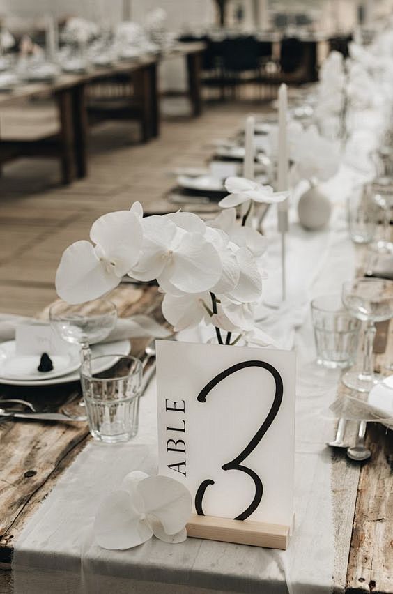 Acrylic Table Number...