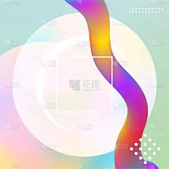未来自然的几何图案。自然几何背景。