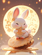 wanggangtie_A_cute_little_rabbit_holding_a_Chinese_mooncake_wit_7e612ee0-32cc-4ca1-bbf2-7cfd8d6b78cd