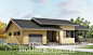 135-002-L One Story House Plans with garage under, best house Architectural Plans