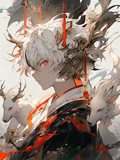 小鹿男来了！少年与鹿系列头像，阴阳师风格