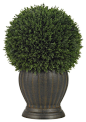 Cedar Ball Topiary Silk Plant traditional-artificial-flowers-plants-and-trees