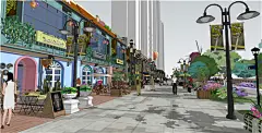 【商业街改造设计】新河天地：终于，有一条商业街可以代言江阴了 - 空间印象建筑装饰设计公司