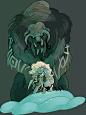 法国插画家 Noë VanOxymore  奇幻插画作品，脑洞大开的故事画面（作者主页☞ vanoxymore.deviantart.com） 