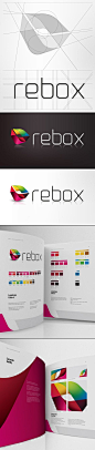 Rebox Logo Design and Brand Identity by PAOLA FLORES via Behance: 