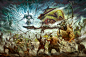 Fell wind blowing, Tze Kun Chin  陈志堃 : Copyright Games Workshop PLC

Interior artwork for "Age of Sigmar Rule book". Battles like this can be pretty straight forward but the challenge is to make certain elements work. My favourite bits are the e