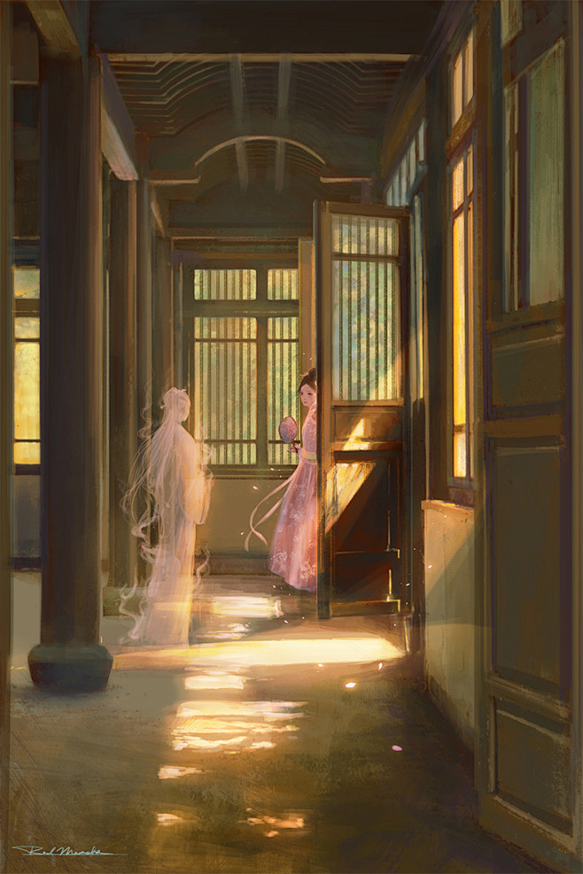 浮光姽婳_RedMatcha__插画师作...