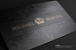 Laser Engraved Black Metal Business Cards | RockDesign Luxury Business Card Printing