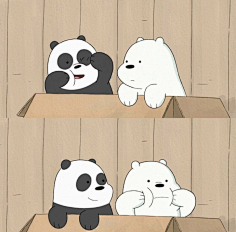 【三只熊】-花瓣网|陪你做生活的设计师 | 《咱们裸熊》截图表情包