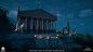 AC: Origins - The Temple of Apollo, George Vourdoulas : I am presenting to you the Temple of Apollo on the Cyrene City. My work there was to make the temple and the Level Art also the design of the garden around it based on concepts. 

Other people that w