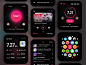 Run With Your Favorite Music : Hey, Dribbblers! I run a lot and use a standard fitness bracelet + app to keep track of my progress.

Also, I enjoy listening to music during my training. And the most inconvenient thing is to swit...