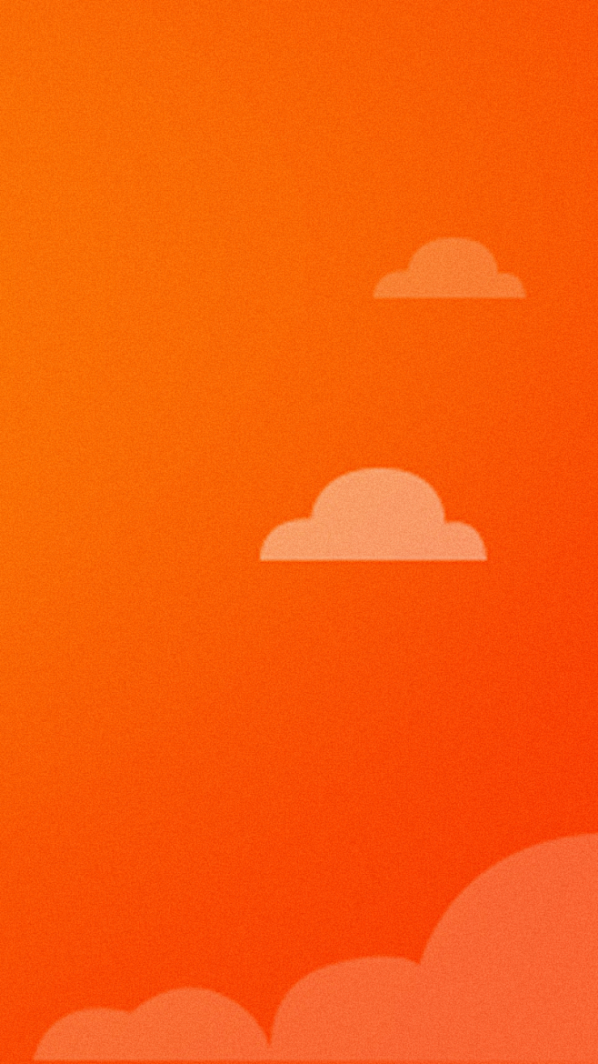 天空天空,云朵,橙红,渐变,橙色,H5背...