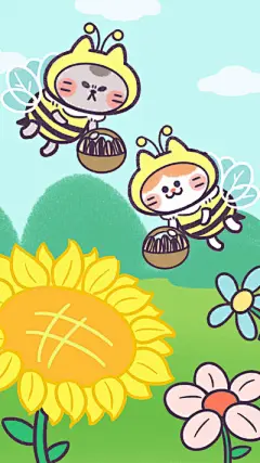 简约 卡通 可爱 小清新 手绘 插画 软萌 森系 文艺 情侣 平铺 日韩 素材 壁纸 锁屏 ﻬஐஐﻬ