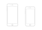 iPhone 6 & Plus Wireframe - 线框 - Sketch It's Me