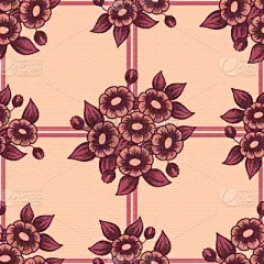 珊瑚,背景,格子,华丽的,纺织品,壁纸,植物群,自然美,花,复古