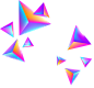 炫彩立体悬浮三角形
