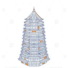 杭州西湖区特色建筑景点六和塔高清模板免费下载-趣麦麦图