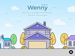 Wenny House Illustrations⎪5幅房屋插画