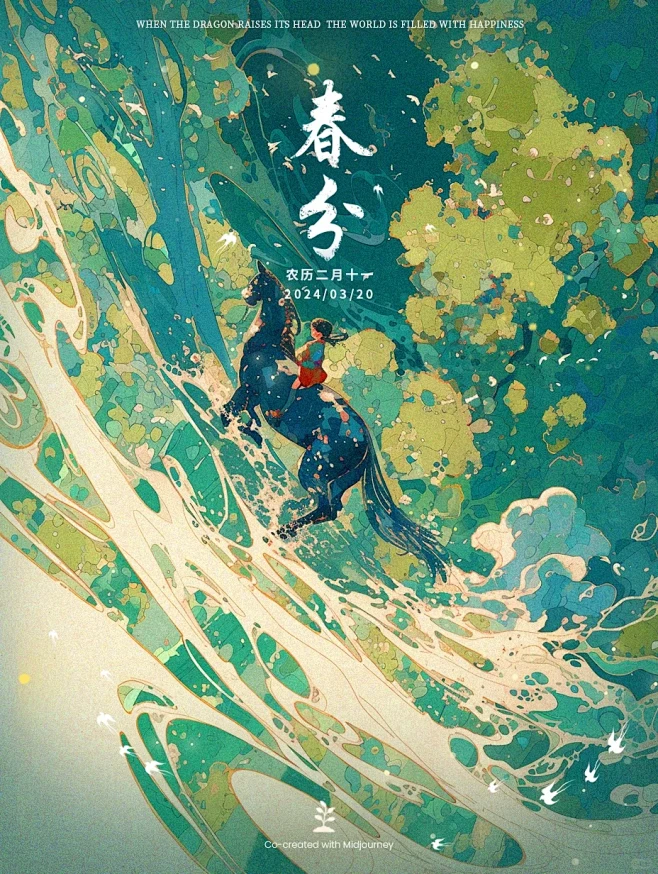 踏马寻春|midjourney咒语分享 ...