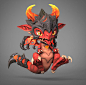 Baby Dragon, Maggie Volkova : Replaying  Spyro I got inspired to make a 3D model of a baby dragon and came across this adorable design. 
Concept Art belongs to Nitro . at  : https://www.artstation.com/artwork/lVGezJ