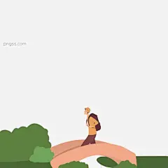 卡通小男孩在旅行免抠图图片大小2000x2000px 图片尺寸59.59 KB 来自PNG搜索网 pngss.com 免费免扣png素材下载！动漫人物#卡通人物#卡通手绘#旅行男孩#绿色植物#免抠图#桥#叶子#