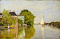 Houses on the Achterzaan, 1871 - 莫內 - WikiArt.org : www.wikiart.org